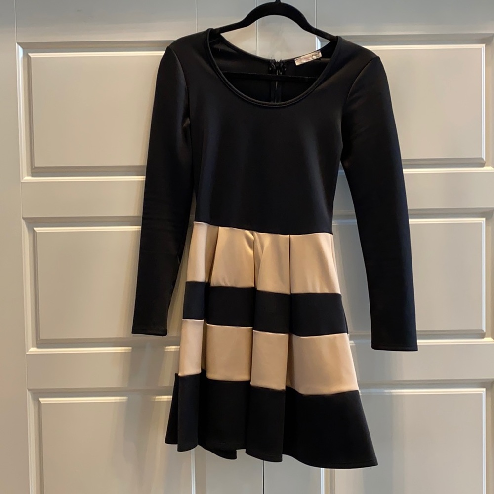 Long sleeve black dress